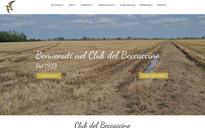 Skärmbild av clubdelbeccaccino.it