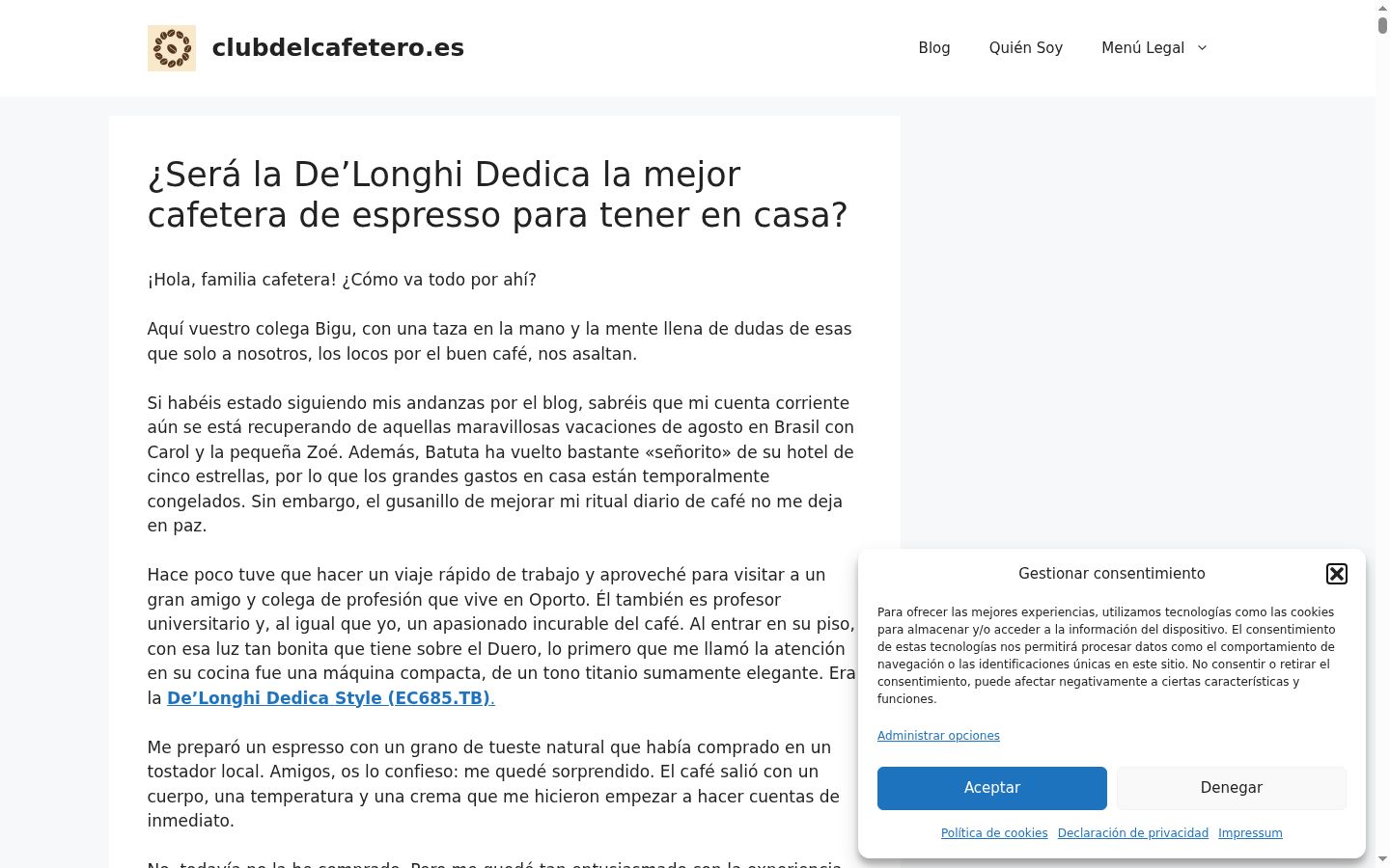 Screenshot van de toestemmingsbanner zoals getoond vóór enige interactie