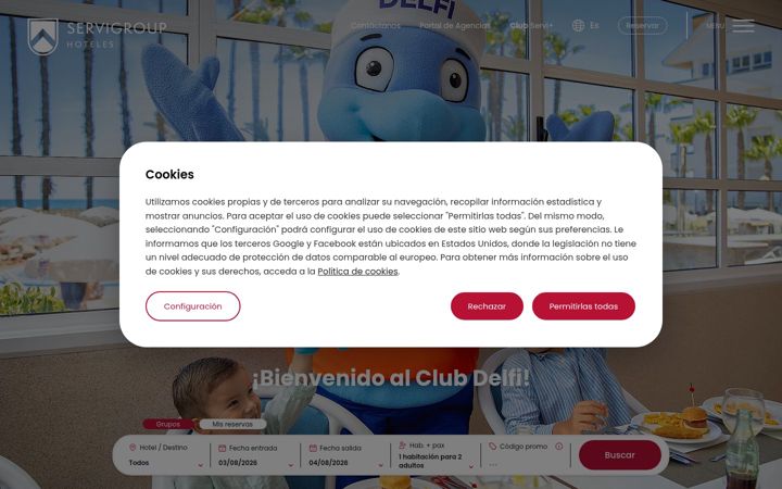 Ekraanipilt saidist clubdelfi.es