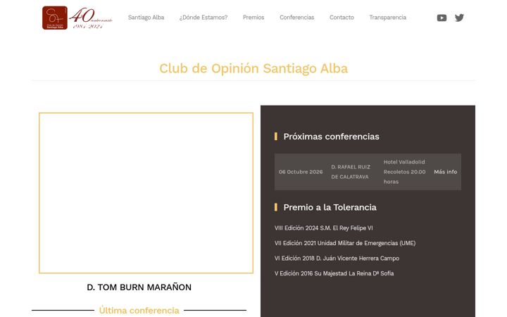 Screenshot ta' clubdeopinionsantiagoalba.es