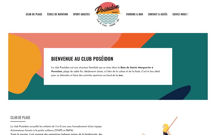 Screenshot of clubdeplage-pornichet.fr