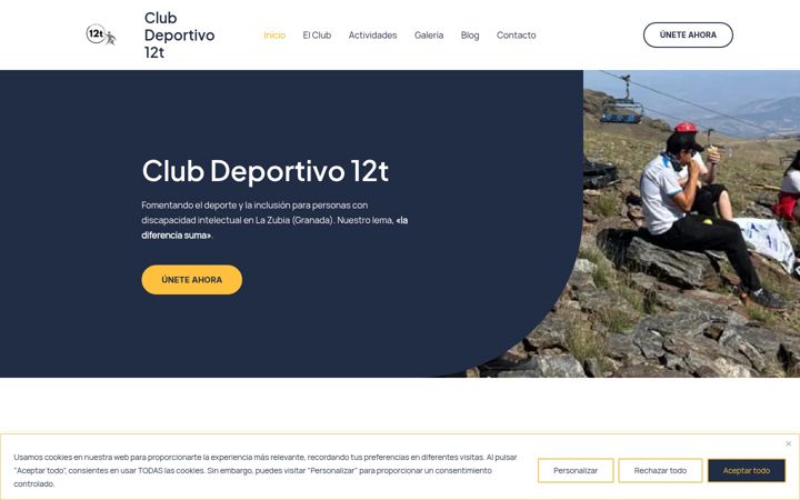 Screenshot ta' clubdeportivo12t.es