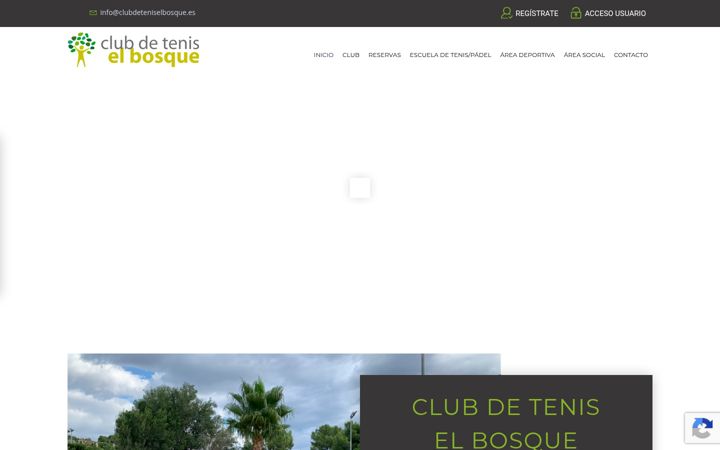 Snimka zaslona za clubdeteniselbosque.es