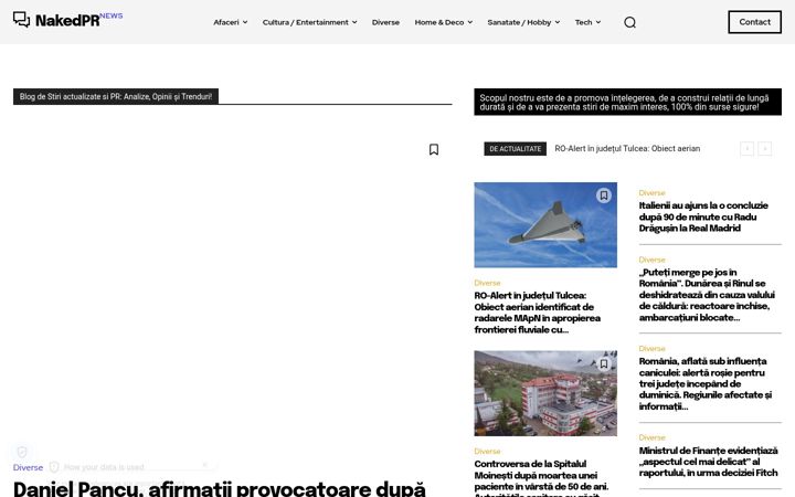 Zrzut ekranu clubdiverta.ro