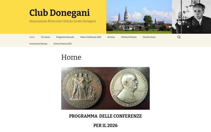 Screenshot of clubdonegani.it