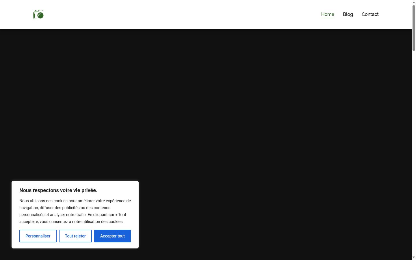 Sutikimo reklamjuostės, rodytos prieš bet kokią sąveiką, ekrano kopija