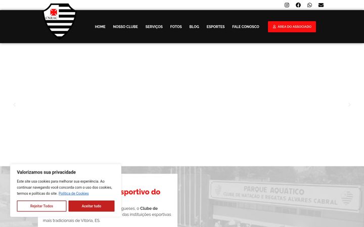 Posnetek zaslona clubealvarescabral.com.br