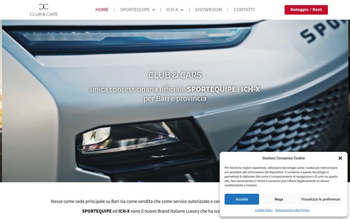 Skærmbillede af clubecars.it