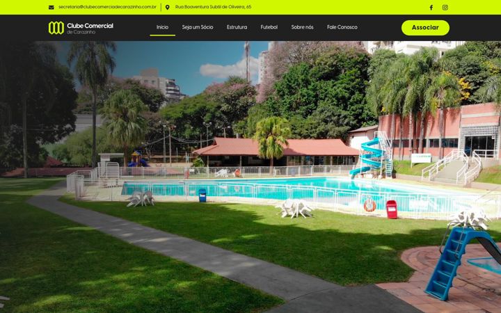 Capture d'écran de clubecomercialdecarazinho.com.br