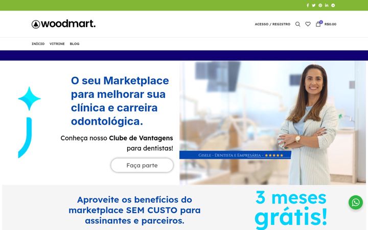Capture d'écran de clubeconexaodentista.com.br