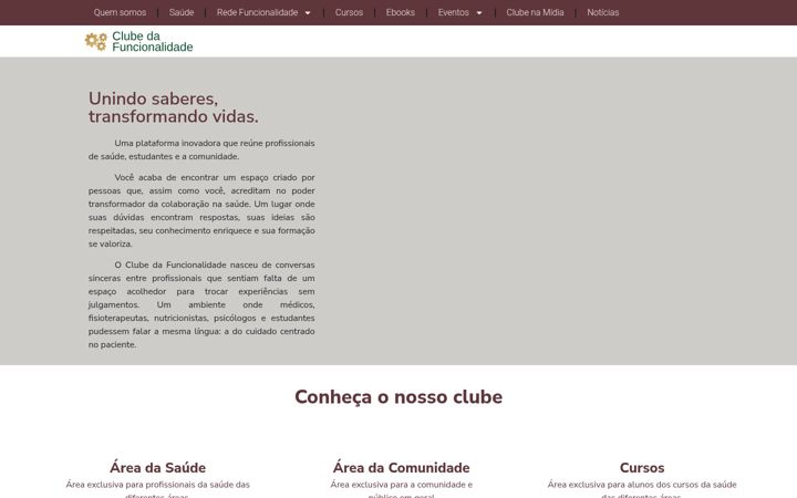 Capture d'écran de clubedafuncionalidade.com.br