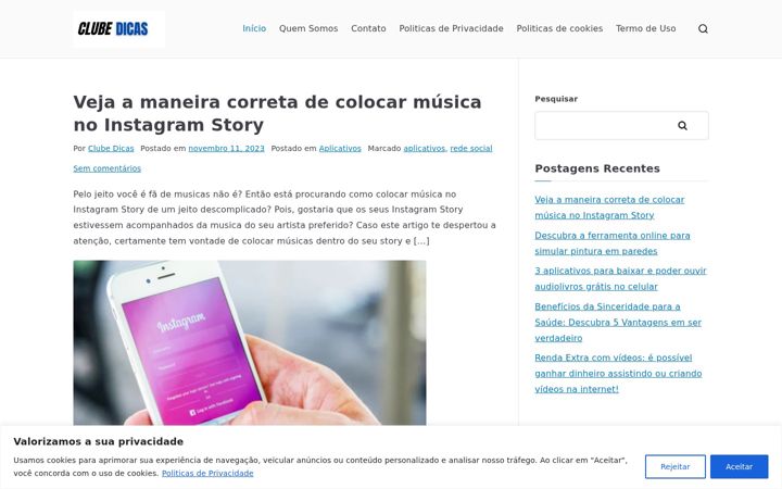 Capture d'écran de clubedicas.com.br