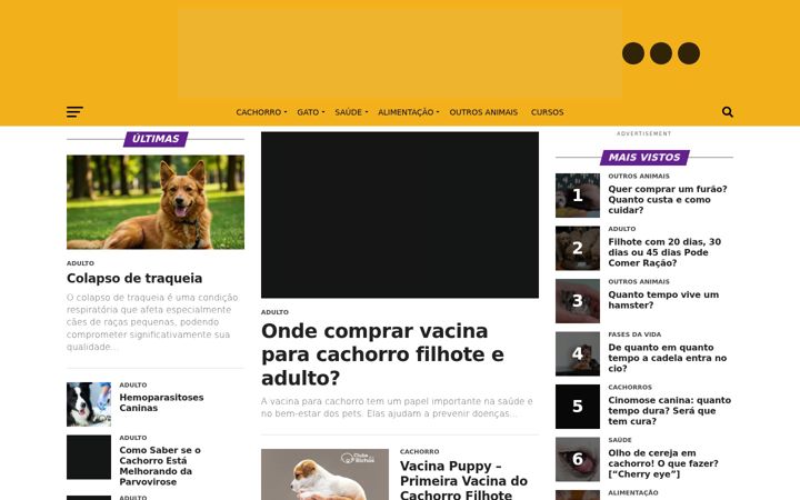 Screenshot ta' clubedosbichos.com.br