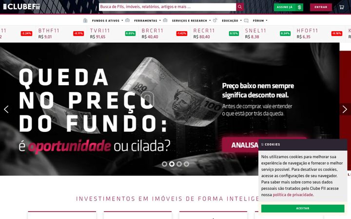 Screenshot of clubefii.com.br