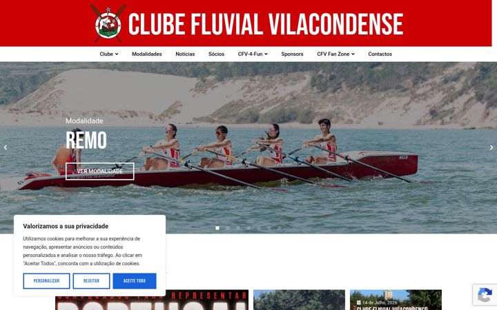 Ekrano kopija clubefluvialvilacondense.pt