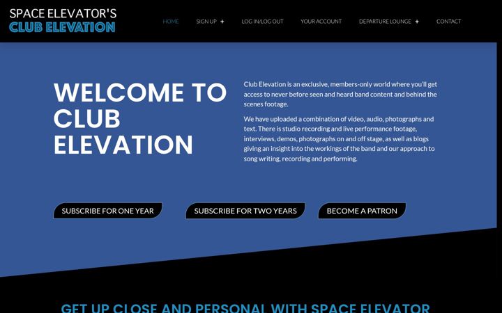 Screenshot of clubelevation.co.uk