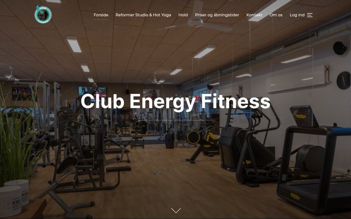 Ekraanipilt saidist clubenergyfitness.dk