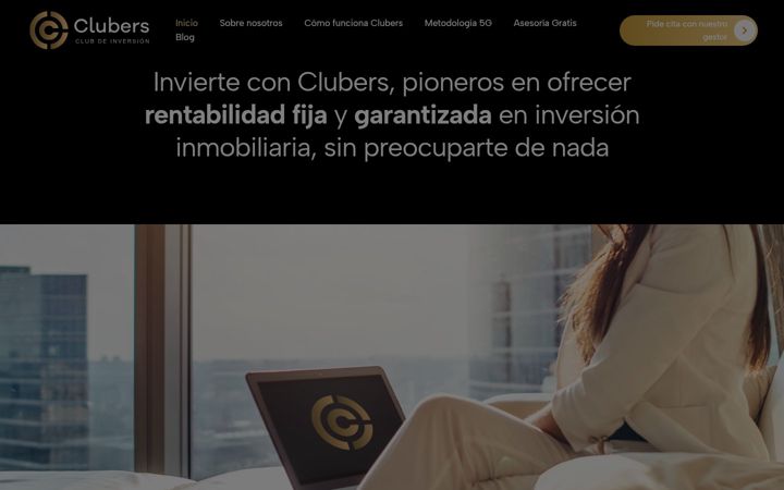 Snimka zaslona za clubers.es