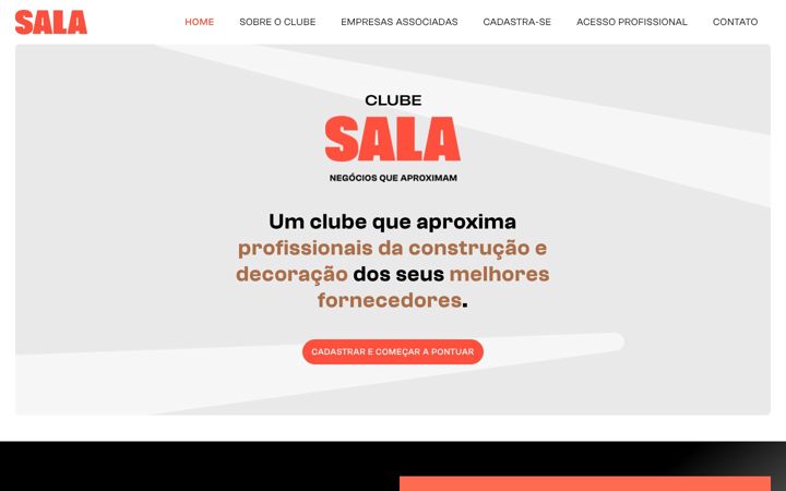 Posnetek zaslona clubesala.com.br