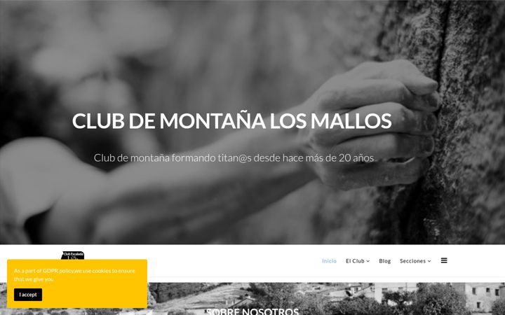 Screenshot of clubescaladalosmallos.com