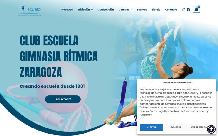 Screenshot of clubescuelagr.com