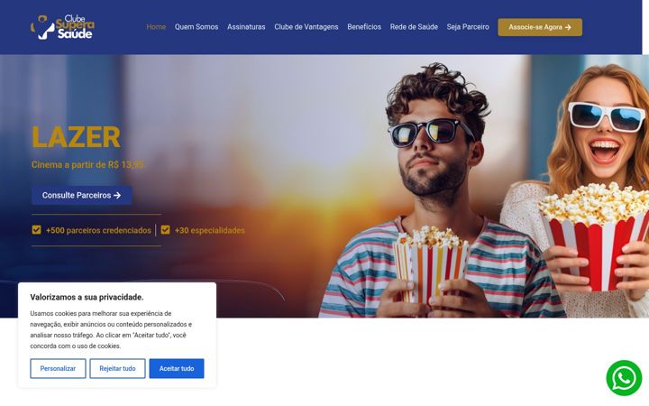 Posnetek zaslona clubesuperasaude.com.br