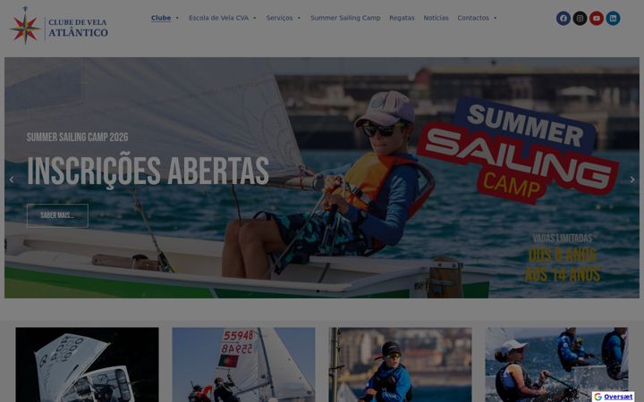 Ekrano kopija clubevelaatlantico.pt