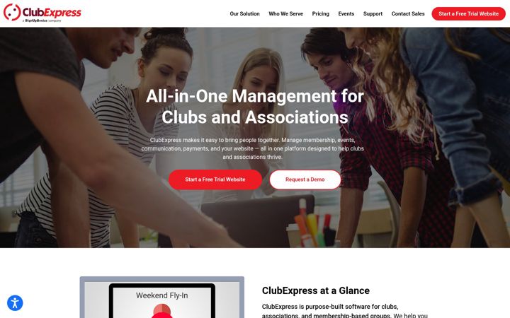Screenshot ta' clubexpress.com