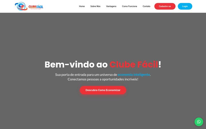 Posnetek zaslona clubfacil.com.br