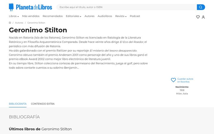 Snimka zaslona za clubgeronimostilton.es