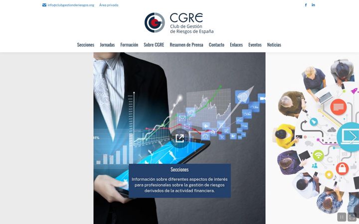 Captură de ecran a clubgestionriesgos.org