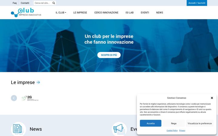 Screenshot of clubimpreseinnovative.it