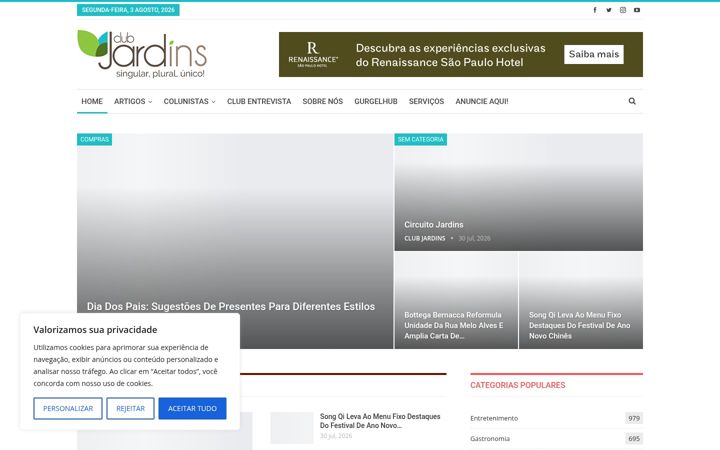 Posnetek zaslona clubjardins.com.br