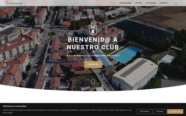 Posnetek zaslona clubjubiladosnoain.es