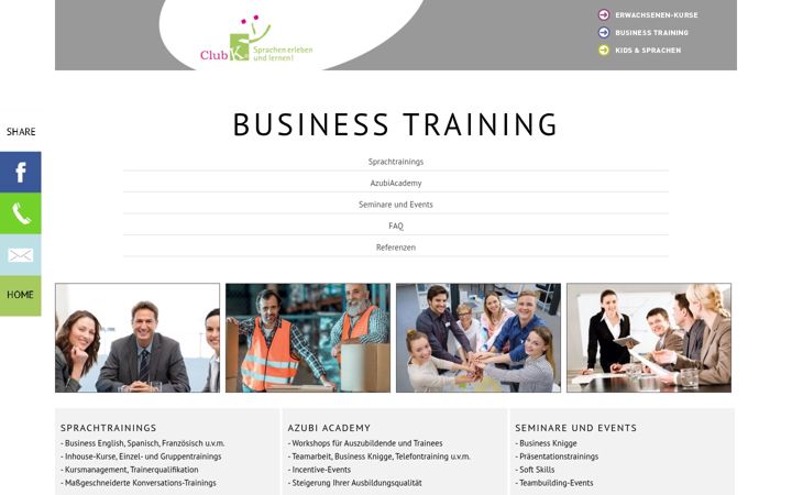 Screenshot of clubk-business.de