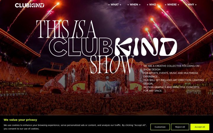 Screenshot of clubkind.design
