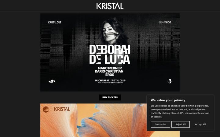 Zrzut ekranu clubkristal.ro