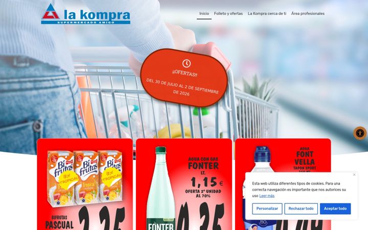 Posnetek zaslona clublakompra.es