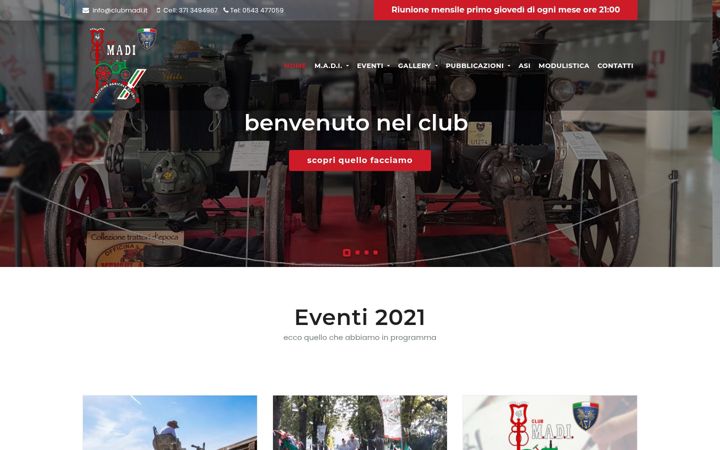 Skærmbillede af clubmadi.it