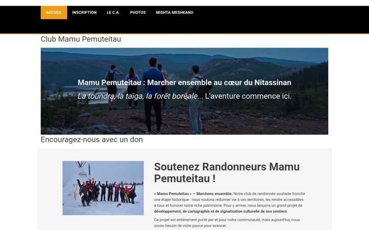 Screenshot of clubmamu.ca