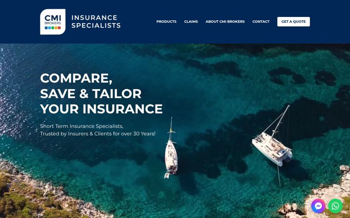 Екранна снимка на clubmarineinsurance.co.za