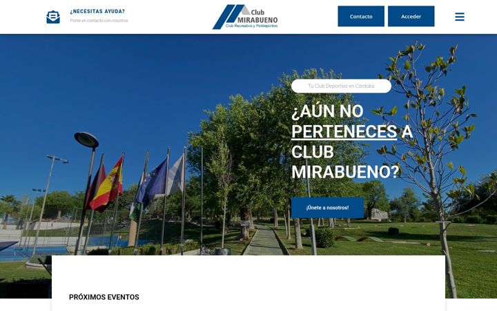 Posnetek zaslona clubmirabueno.es