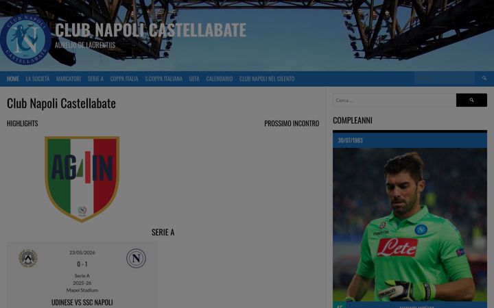 Screenshot of clubnapolicastellabate.it