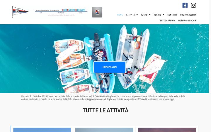 Screenshot of clubnauticobogliasco.it