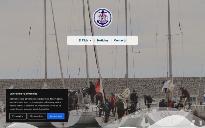 Posnetek zaslona clubnauticofuengirola.es