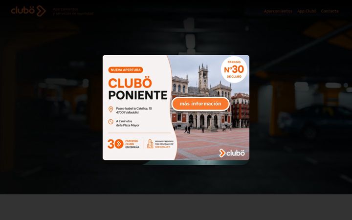 Posnetek zaslona clubo.es