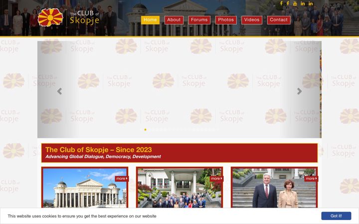 Screenshot of clubofskopje.org