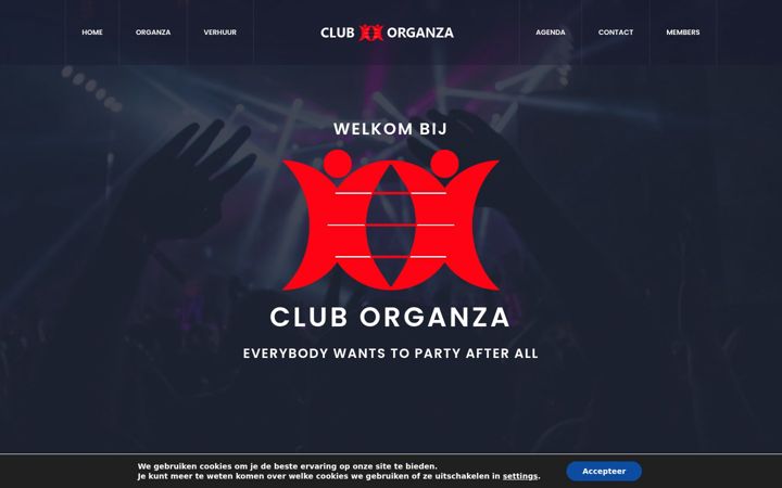 Captura de pantalla de cluborganza.nl