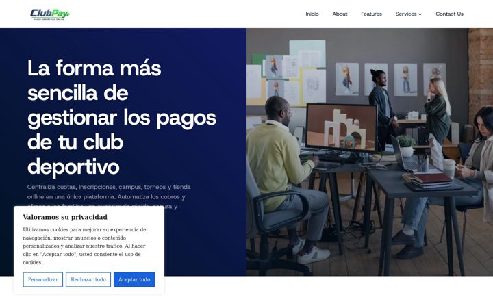 Zrzut ekranu clubpay.es