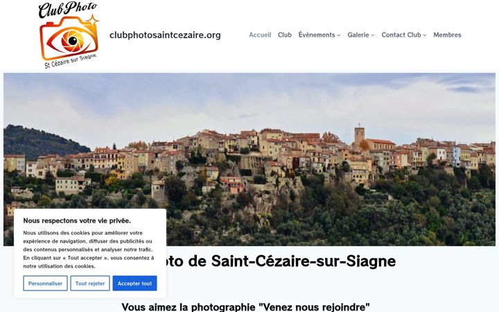 Screenshot of clubphotosaintcezaire.org
